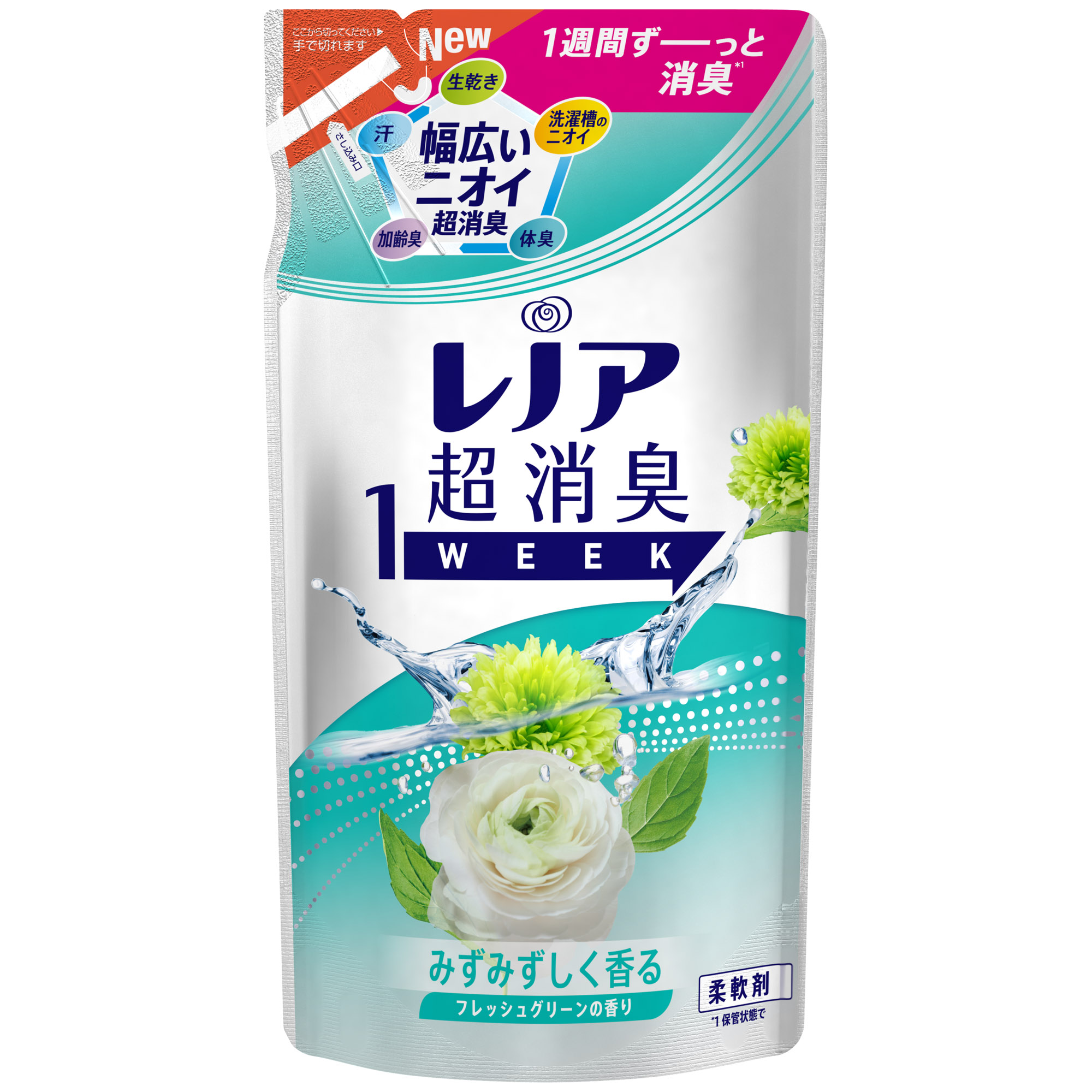 ﾚﾉｱ 超消臭1WEEK ﾌﾚｯｼｭｸﾞﾘｰﾝ替 380ml

